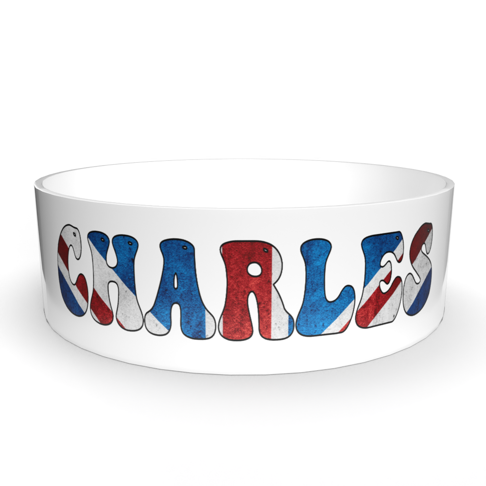 Union jack Personalised Named Dog Bowl - BROWNS PET RANGE