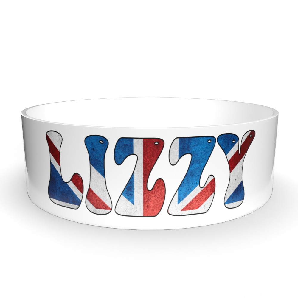 Union jack Personalised Named Dog Bowl - BROWNS PET RANGE