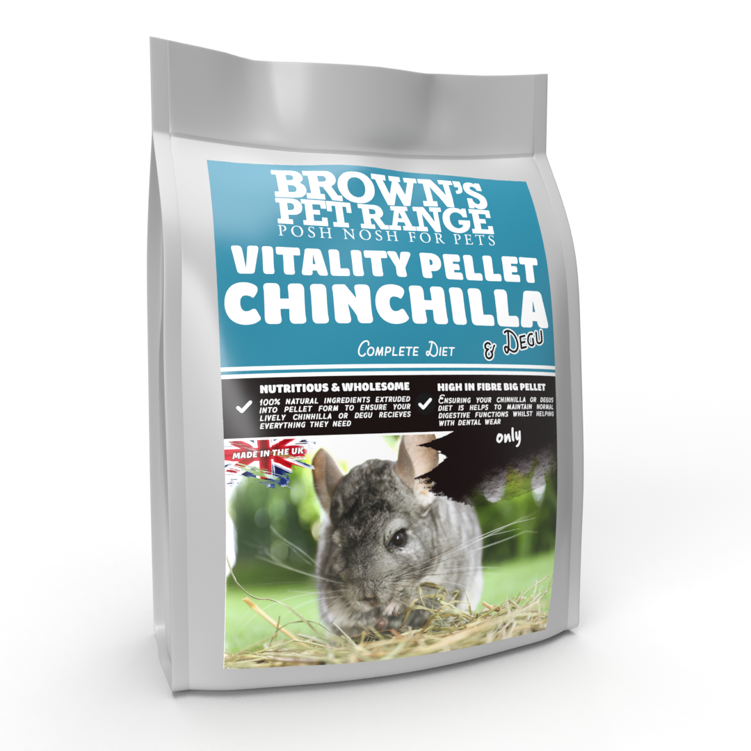 Vitality Pellet | Posh Nosh for Chinchillas & Degus - BROWNS PET RANGE