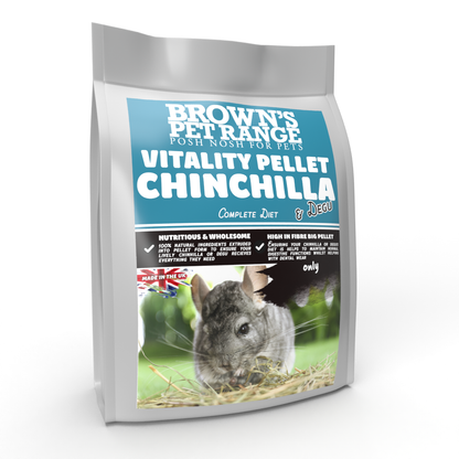 Vitality Pellet | Posh Nosh for Chinchillas & Degus - BROWNS PET RANGE