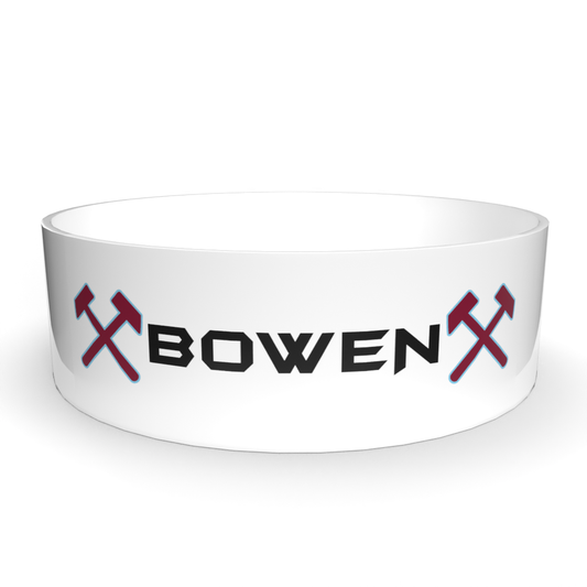 WHUFC Personalised Named Dog Bowl - BROWNS PET RANGE