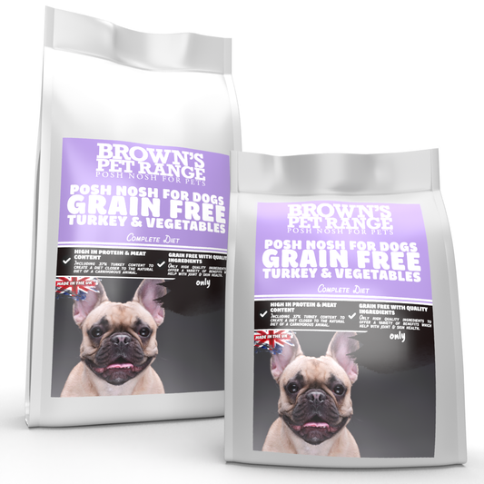 Grain Free Turkey & Vegetables | Posh Nosh For Dogs - BROWNS PET RANGE