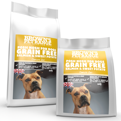 Grain Free Salmon & Sweet Potato | Posh Nosh For Dogs - BROWNS PET RANGE