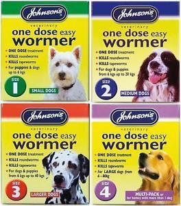 Johnsons One Dose Easy Wormer for dogs - Medicine - Browns Pet Range