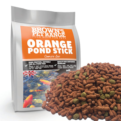 Orange Stick | Posh Nosh For Pond Fish - BROWNS PET RANGE