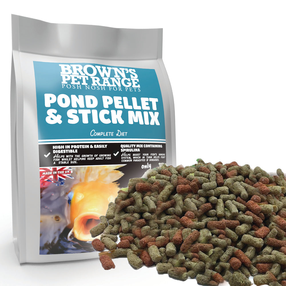 Pond Pellet & Stick | Posh Nosh For Pond Fish - BROWNS PET RANGE