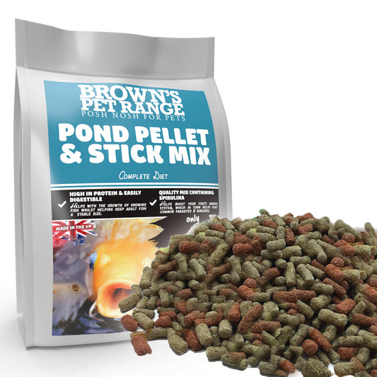 Pond Pellet & Stick | Posh Nosh For Pond Fish - BROWNS PET RANGE